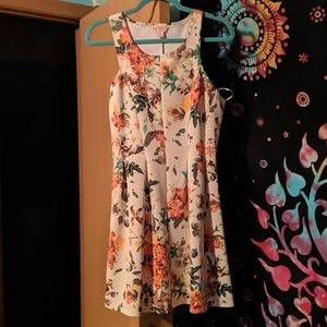 Candies Cream Floral Dress